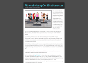 Fitnessindustrycertifications.com