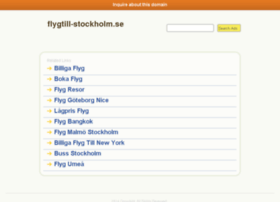 flygtill-stockholm.se