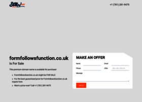 Formfollowsfunction.co.uk