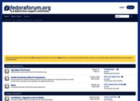 forums.fedoraforum.org