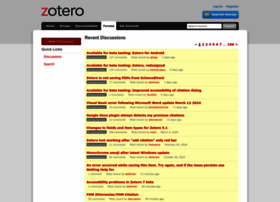 Forums.zotero.org