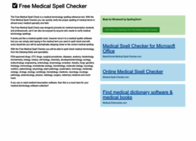 Free-medical-spell-check.com
