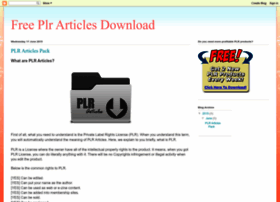 Free-plr-articles-download.blogspot.com