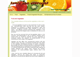 fruit-vegetable.info