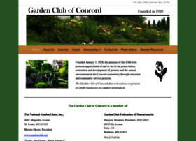 Gardenclubofconcord.org