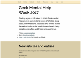 Geekmentalhelp.com
