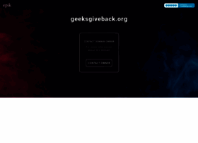 Geeksgiveback.org