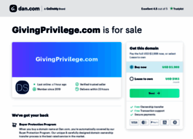 Givingprivilege.com