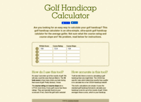 golfhandicapcalculator.com