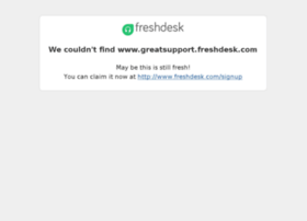 Greatsupport.freshdesk.com
