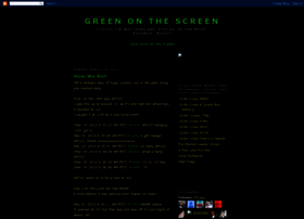Greenonthescreen.blogspot.com