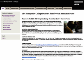 Handbook.hampshire.edu