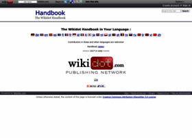 Handbook.wikidot.com