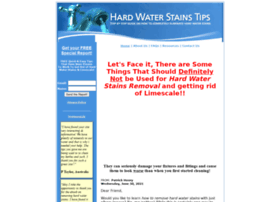 Hardwaterstainstips.com