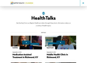 Healthtalks.baptisthealthkentucky.com