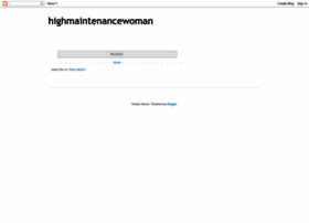 Highmaintenancewoman.blogspot.com