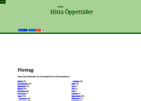 hitta-oppettider.se