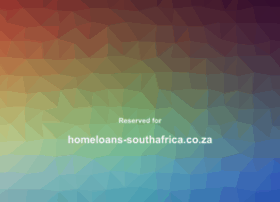 Homeloans-southafrica.co.za