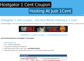 Hostgator1centcouponcodes.snappages.com