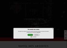 hoteldesartistes.com