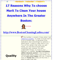 housecleaningservicesboston.com