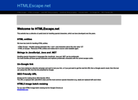 htmlescape.net