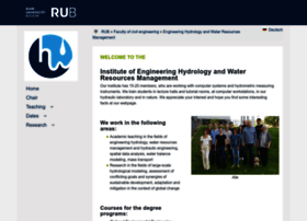 Hydrology.ruhr-uni-bochum.de