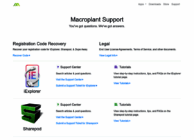 Iexplorer-support.macroplant.com