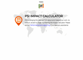 Impactcalculator.psi.org