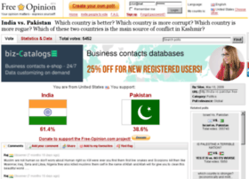 India-vs-pakistan.free-opinion.com