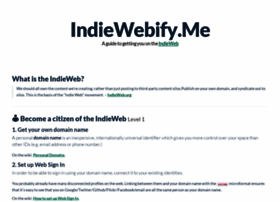 Indiewebify.me