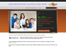 instantcert-coupon-code.com