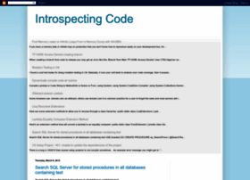 Introspectingcode.blogspot.ch