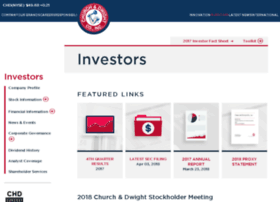 Investor.churchdwight.com