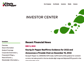 Investor.drpeppersnapplegroup.com