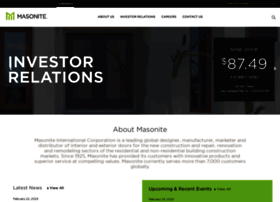 Investor.masonite.com