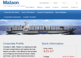 Investor.matson.com