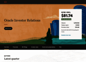 Investor.oracle.com