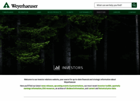Investor.weyerhaeuser.com