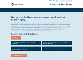 Investors.chromadex.com