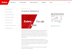 Investors.sabre.com