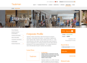 Investors.taubman.com