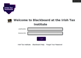 Irishtaxinstitute.blackboard.com