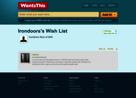 Irondoorsnow.wantsthis.com