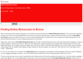 italianrestaurantsboston.net