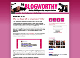 Itsblogworthy.blogspot.com