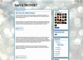 Itsironik1.blogspot.com