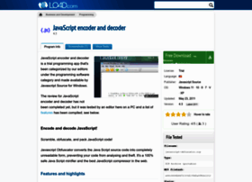 javascript-encoder-and-decoder.en.lo4d.com