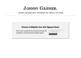 johnnygejdner.com