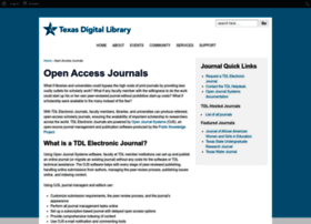 Journals.tdl.org